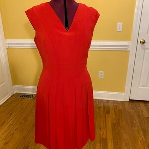 Calvin Klein Vibrant Red Midi Dress